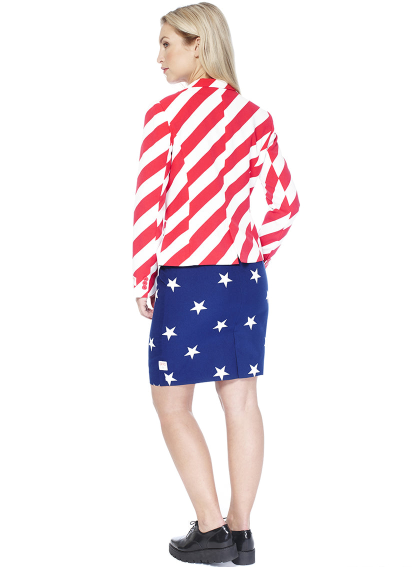Costume Drapeau USA femme - Opposuits