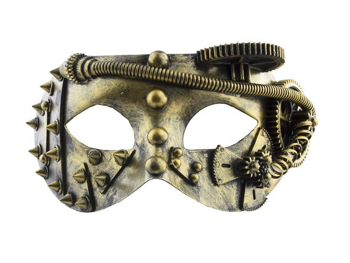 masque loup steampunk luxe or adulte