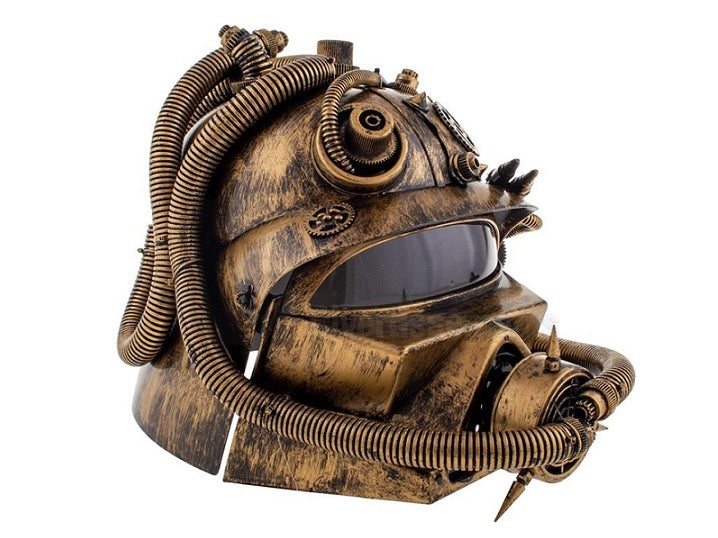 casque steampunk bronze luxe adulte