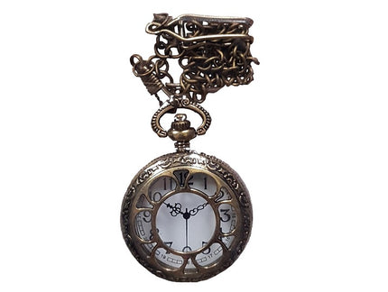 montre de poche métal steampunk bronze 4.5cm