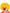 Perruque de Clown jaune pour homme