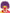 Perruque de clown lilas pour homme