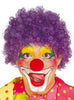 Perruque de clown lilas pour homme