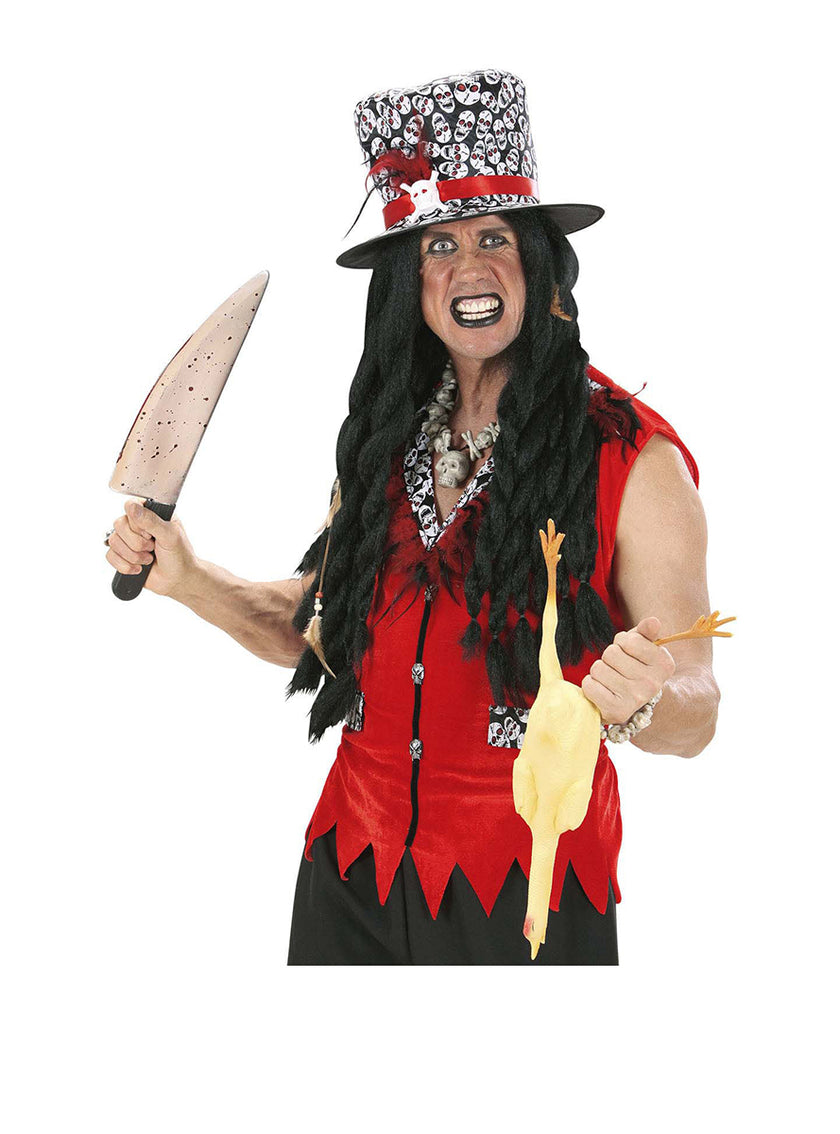 Perruque longue vaudou