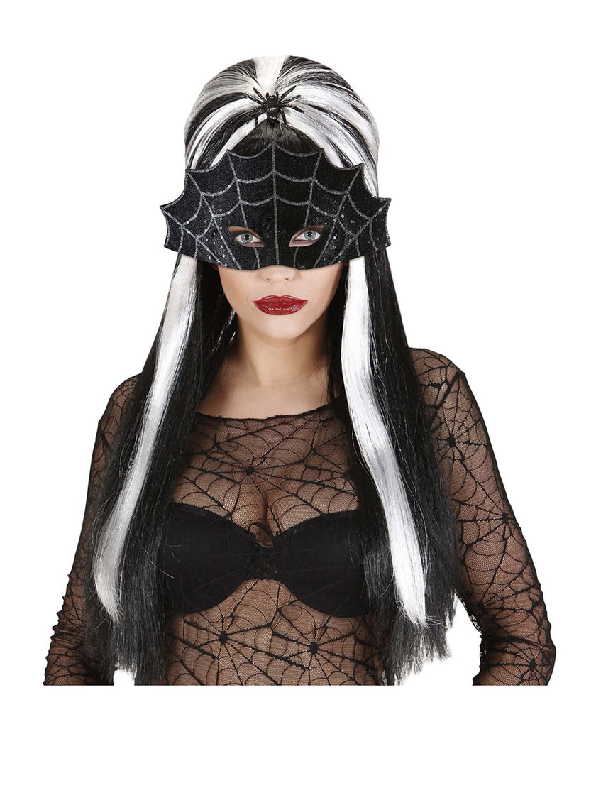 Masque toile d'araignées noir