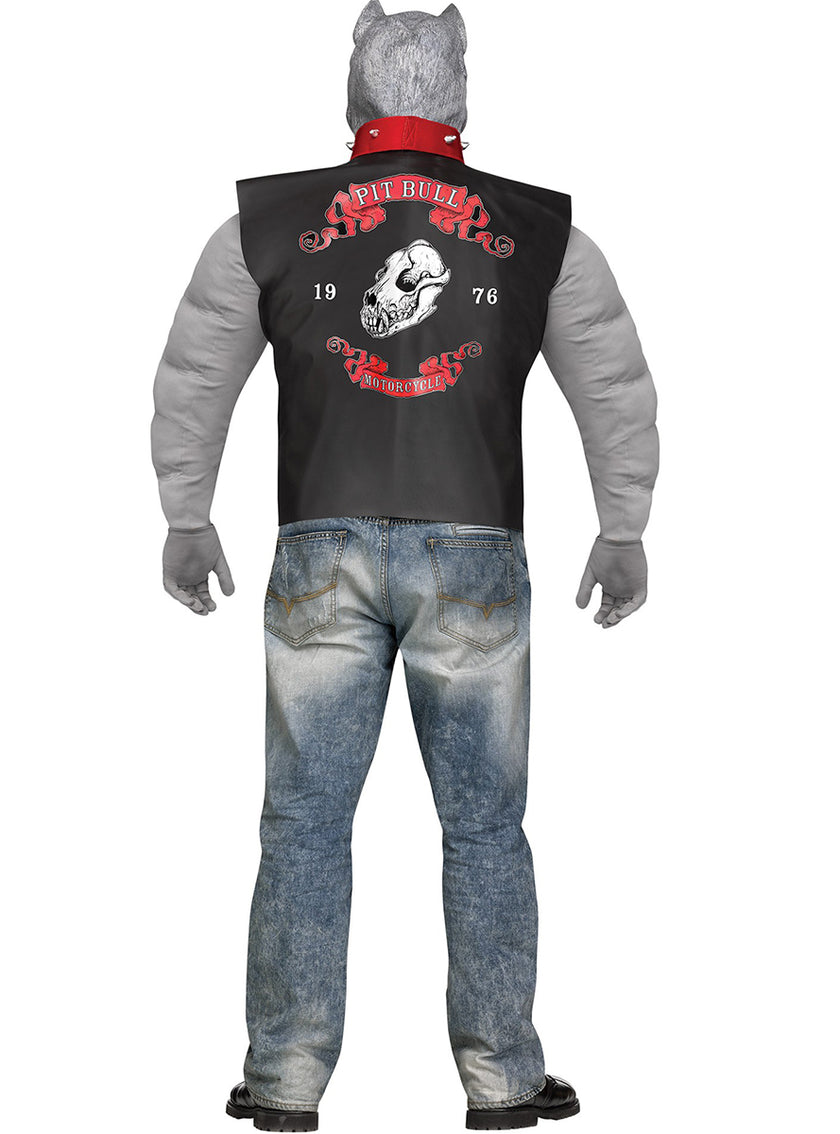 Déguisement pitbull motard hommegrande taille