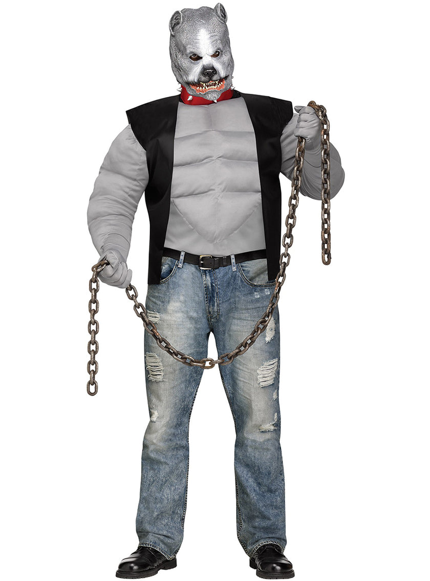 Déguisement pitbull motard hommegrande taille