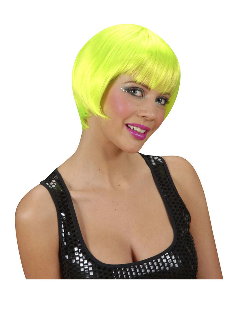Perruque rave vert fluo