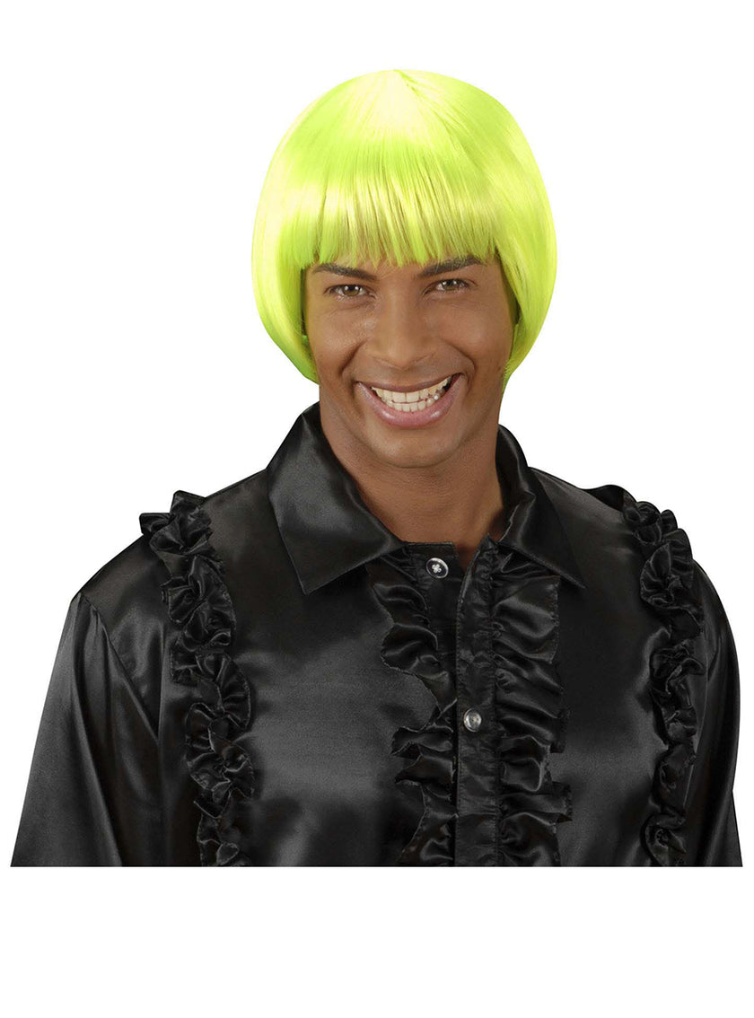 Perruque rave vert fluo