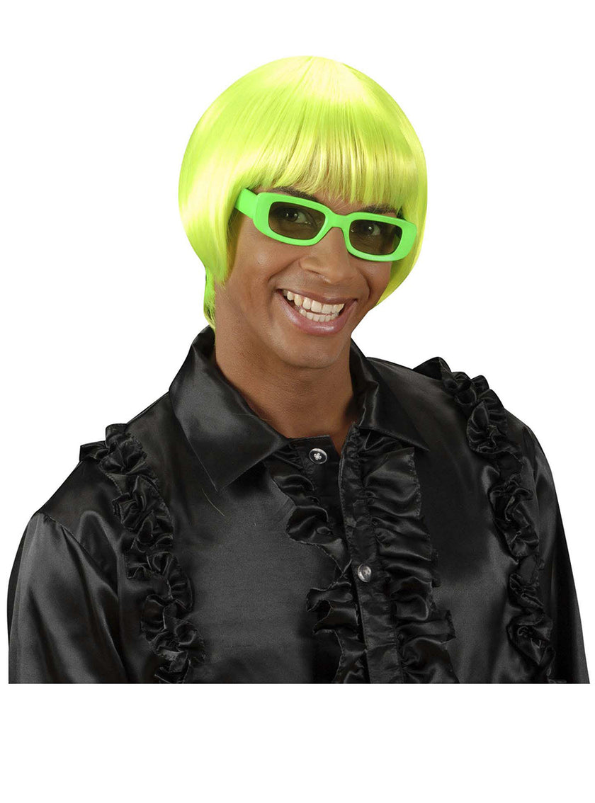 Perruque rave vert fluo