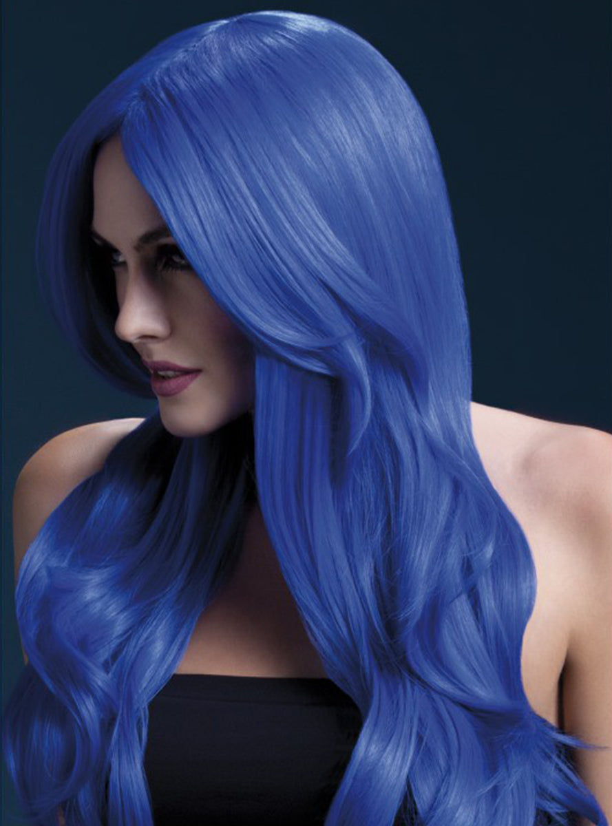 Perruque Khloe bleue