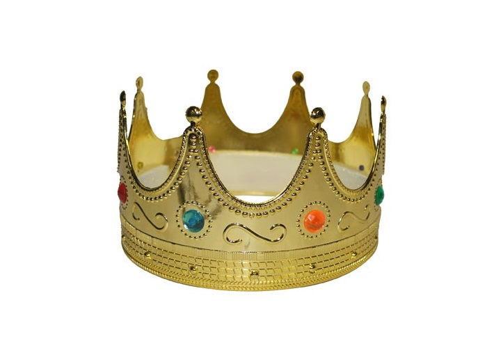 couronne de roi avec incrustations pierres or