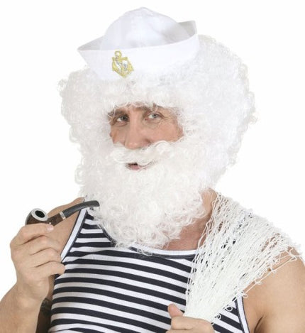 Perruque et barbe de vieux marin