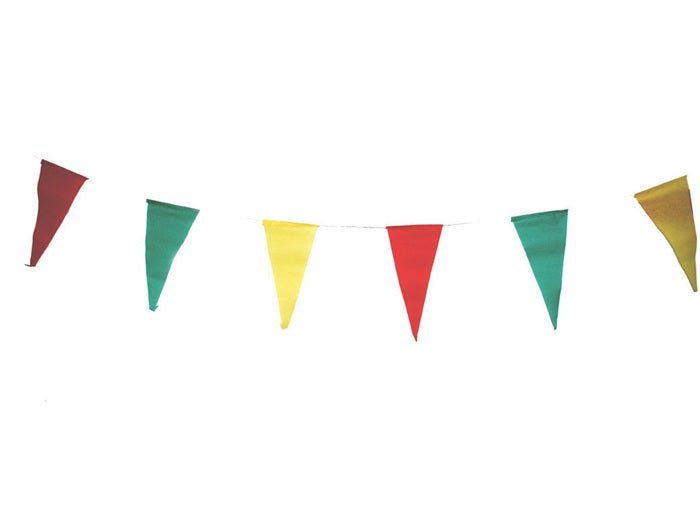 guirlande en papier fanions multicolores 10m