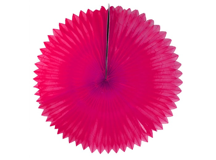 décoration éventail rouge 80cm