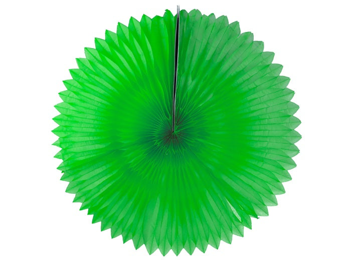 décoration éventail vert 80cm