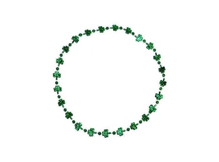 collier avec motifs trèfles saint patrick vert