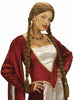 Perruque princesse brune médiévale