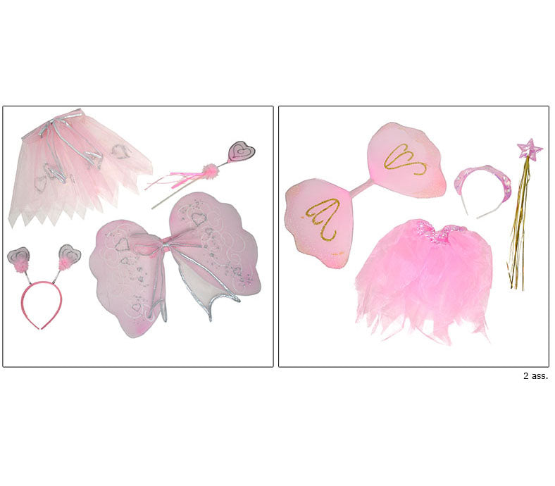 kit d'accessoires de déguisement de fée 4pcs enfant mix