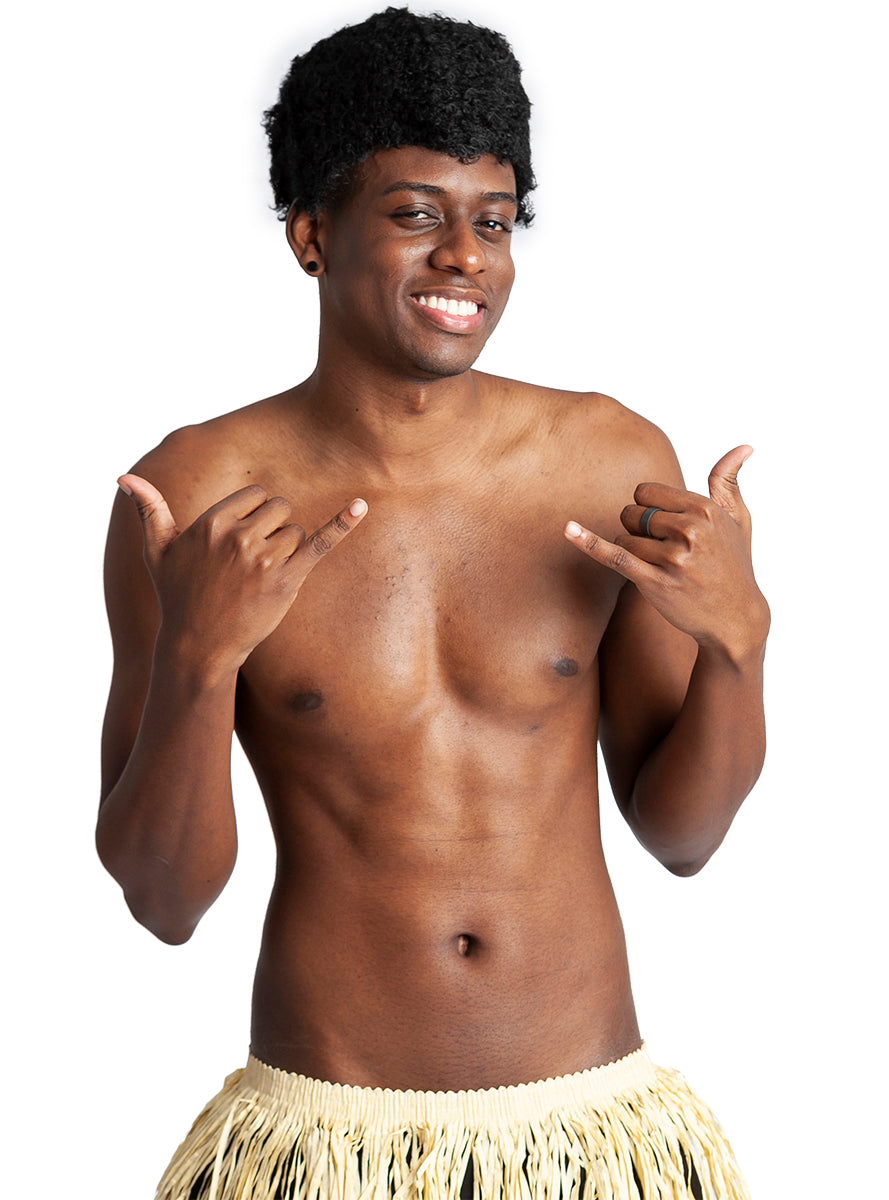 Perruque afro effet gel