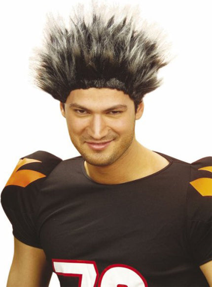 Perruque punky avec mèches