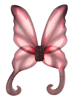ailes de papillon clochette bordeaux & noir 90cm