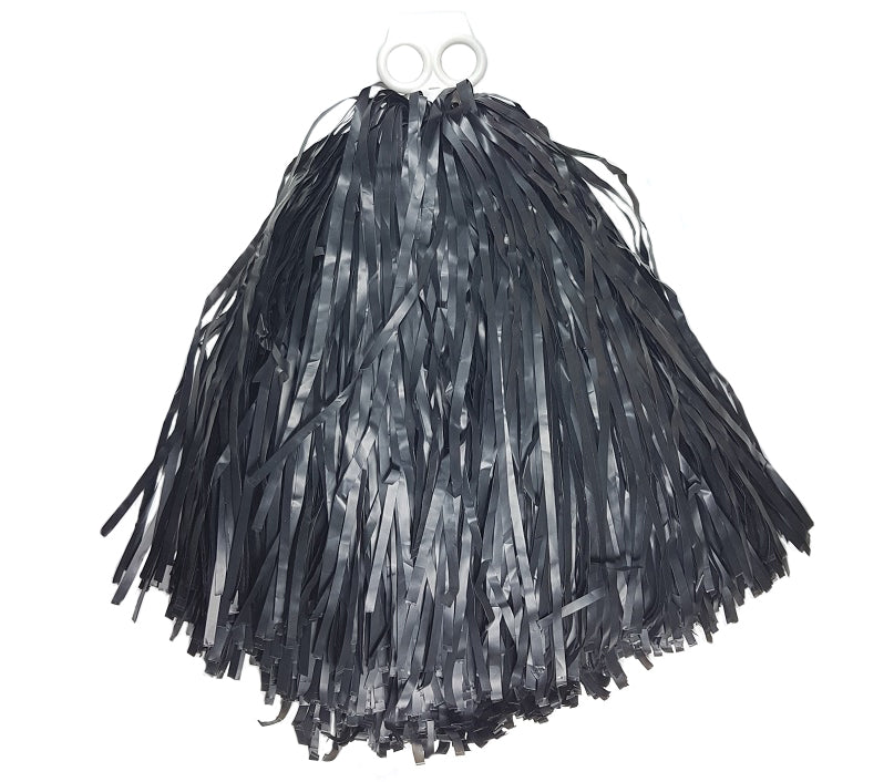paire de pompons avec anneaux noir 110gr