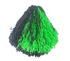 paire de pompons avec anneaux noir & vert 110gr