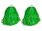 paire de pompons avec anneaux vert 110gr