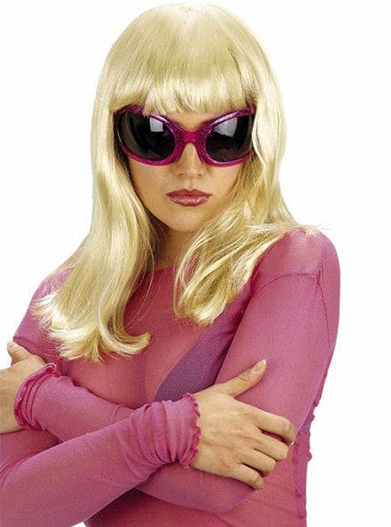 Perruque blonde frange droite