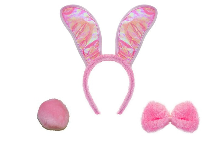 set de déguisement lapin bunny''s rose 3pcs