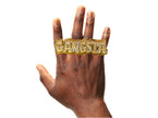 bague motif gangsta or adulte 10x3cm