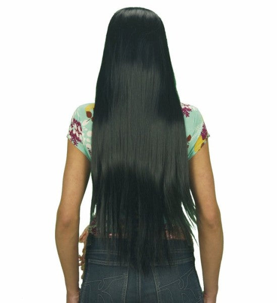 Perruque extra-longue noire