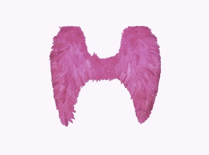ailes d''ange plumes grande rose 76cm