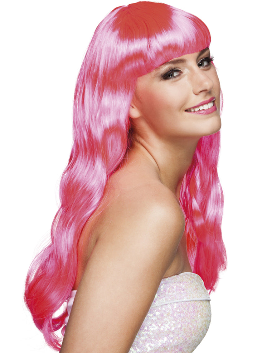 Perruque Chique rose sexy femme