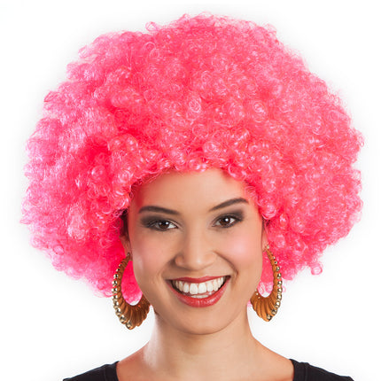 Perruque afro rose unisexe