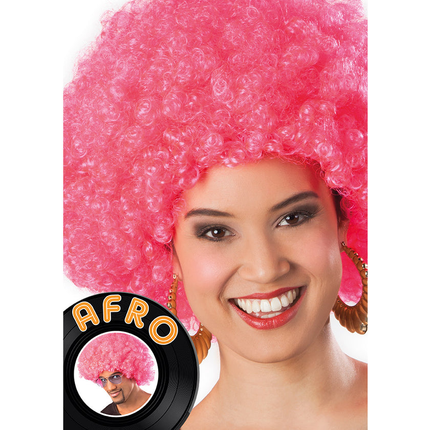Perruque afro rose unisexe