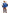 Déguisement mousquetaire bleu homme