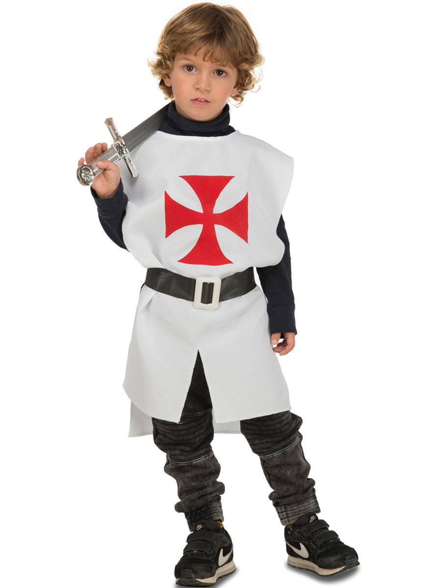 Tunique templier blanche enfant