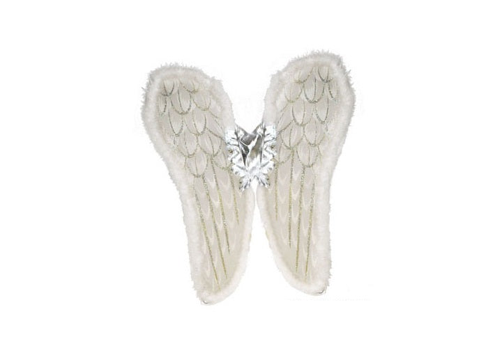 ailes d''ange avec moumoutte blanc 80cm