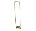 collier métallique doré 1970''s