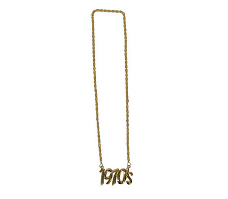 collier métallique doré 1970''s