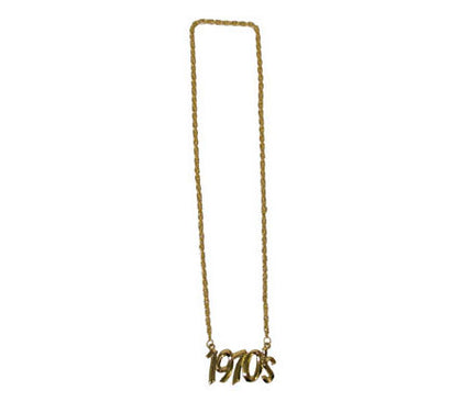 collier métallique doré 1970''s