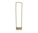collier métallique doré 1980''s