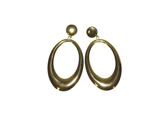 paire de boucles d''oreilles or 8cm