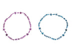 lot de 2 colliers réveillon happy new year
