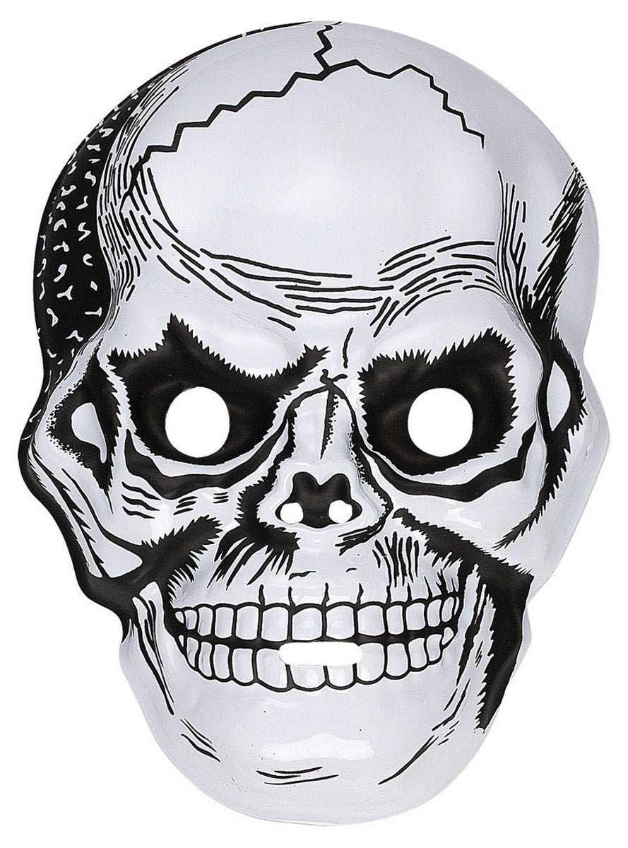Masque tête de mort plastique homme