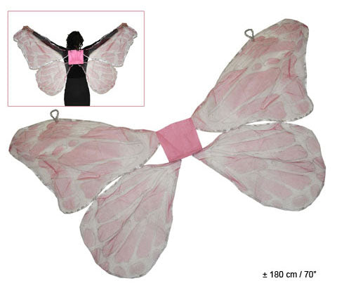 ailes de papillon textile rose 1m80