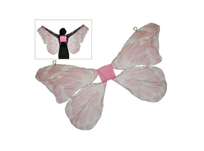 ailes de papillon textile rose 1m80