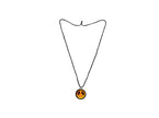 collier hologramme peace and love